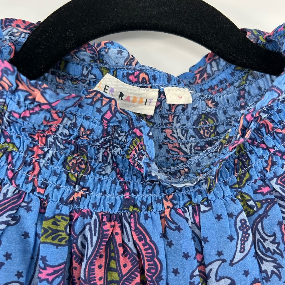 ROLLER RABBIT Blue Floral Blouse